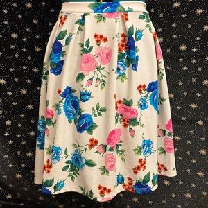 Vibrant floral skirt
